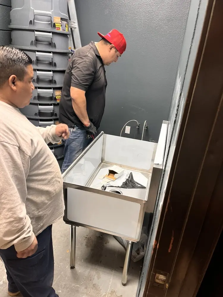 Commercial plumbing and sink installation in Brookhaven